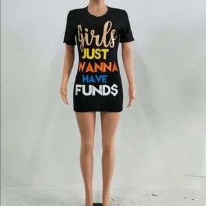 Funds T-Shirt Dress